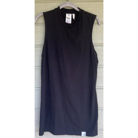 Adidas Womens Athleisure Dress Cotton Black Size Small - Picture 1 of 5